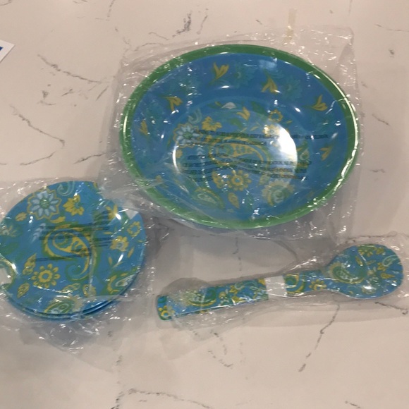 7 pc Salad Bowl Set - Picture 4 of 7